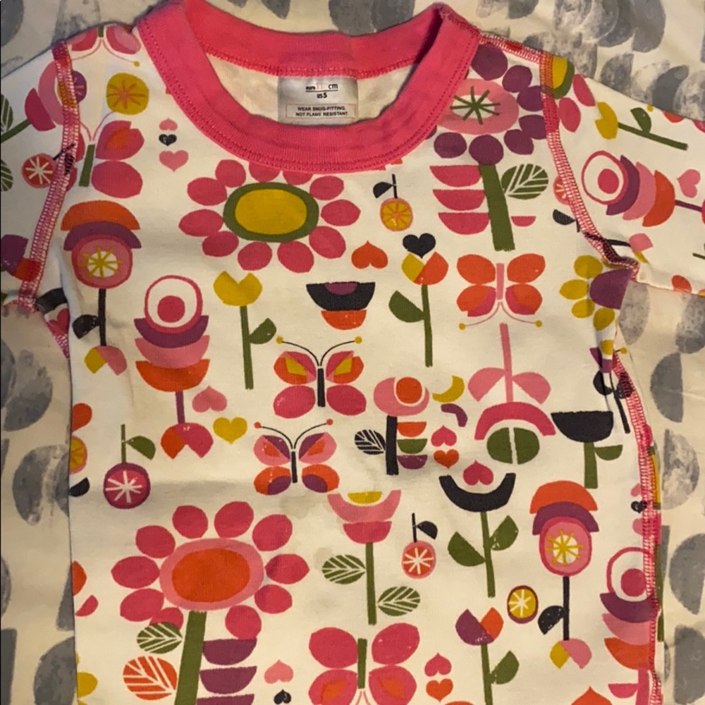 Hanna Andersson Floral Pjs Short Set size 110 (5)